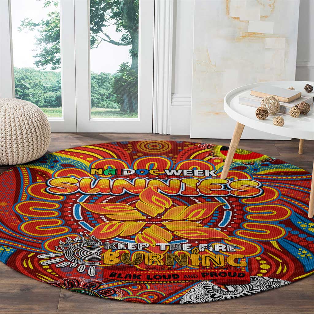 Gold Coast Suns NAIDOC Week 2024 Round Carpet Mascot Football