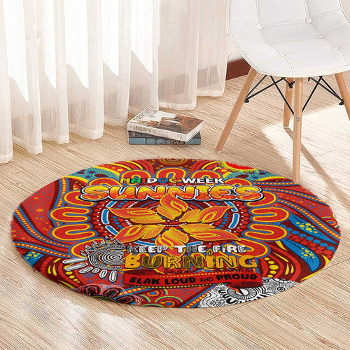 Gold Coast Suns NAIDOC Week 2024 Round Carpet Mascot Football
