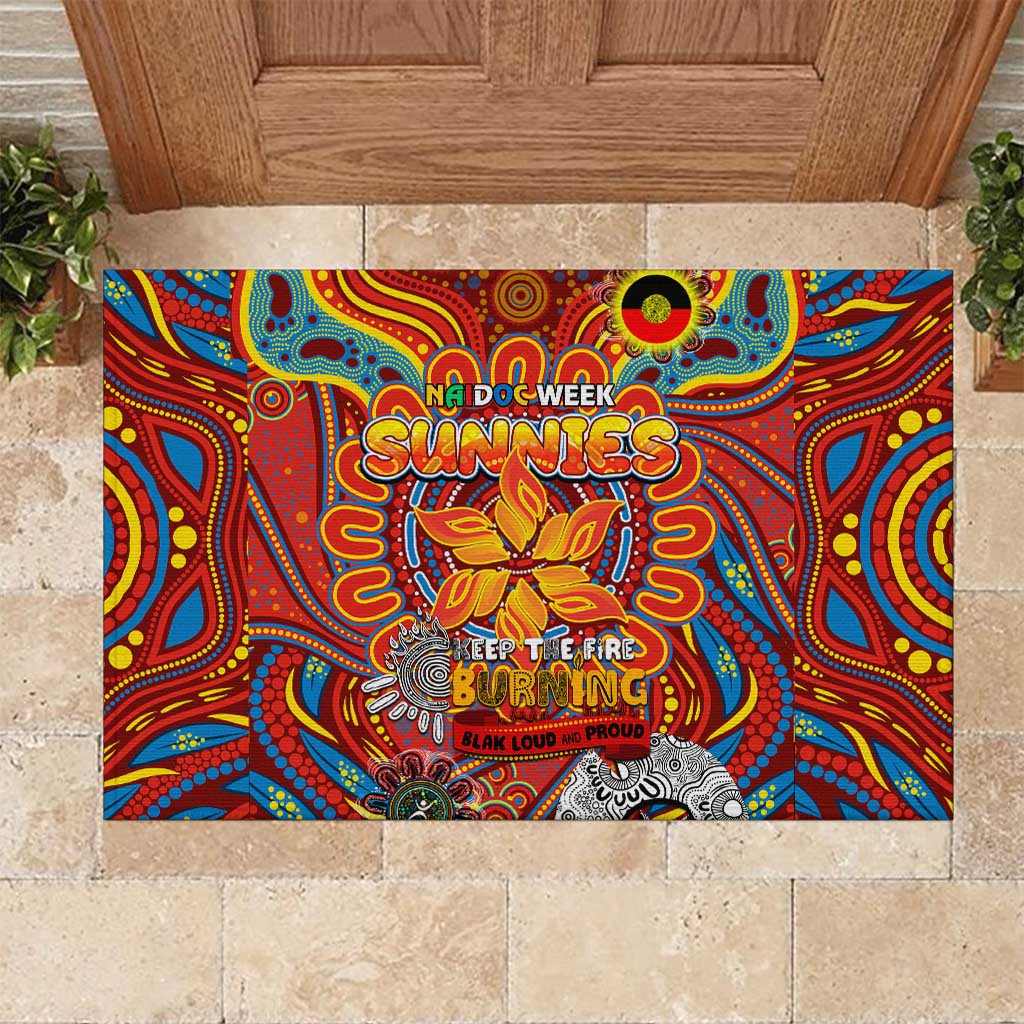 Gold Coast Suns NAIDOC Week 2024 Rubber Doormat Mascot Football