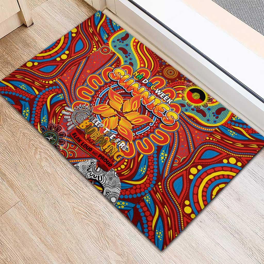 Gold Coast Suns NAIDOC Week 2024 Rubber Doormat Mascot Football
