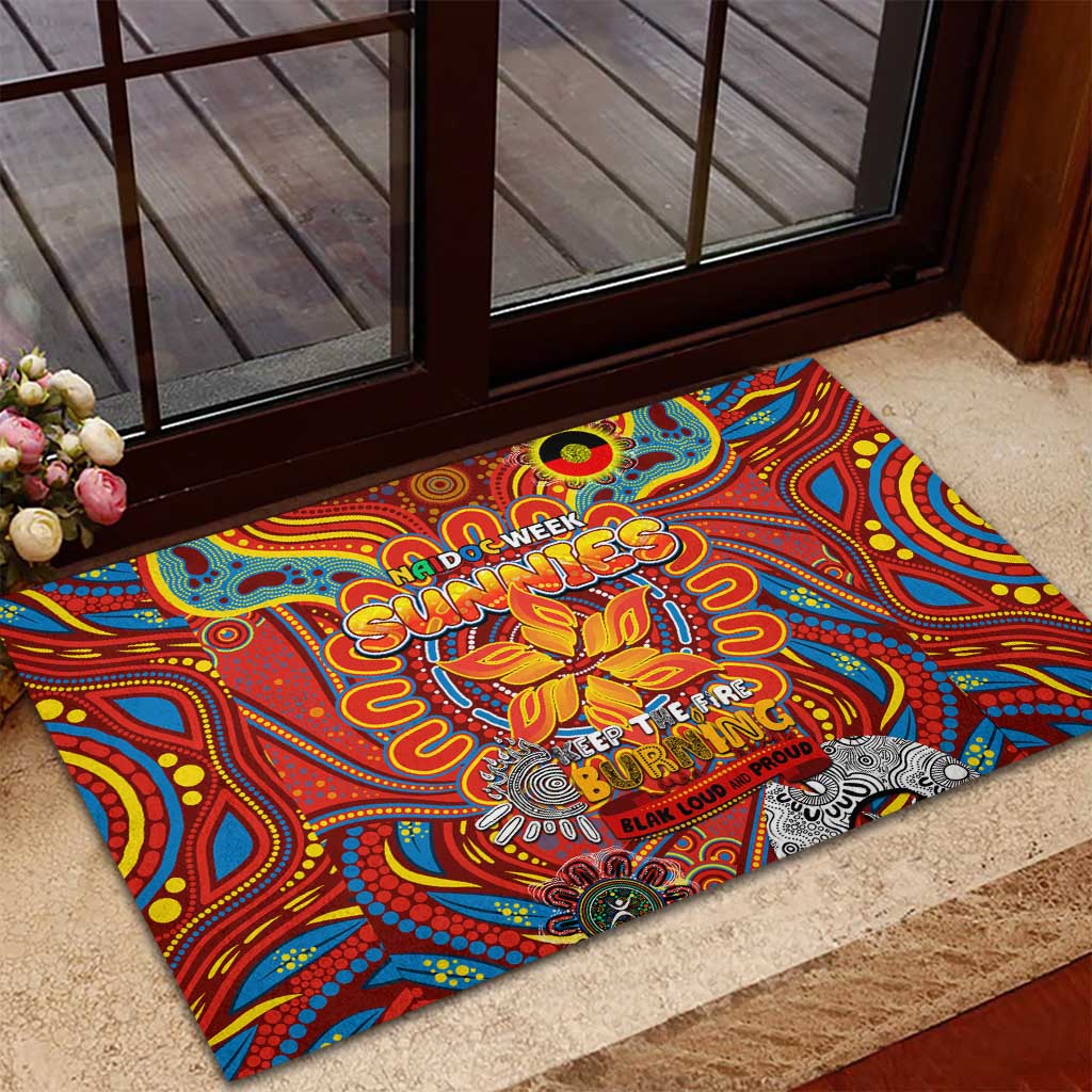 Gold Coast Suns NAIDOC Week 2024 Rubber Doormat Mascot Football