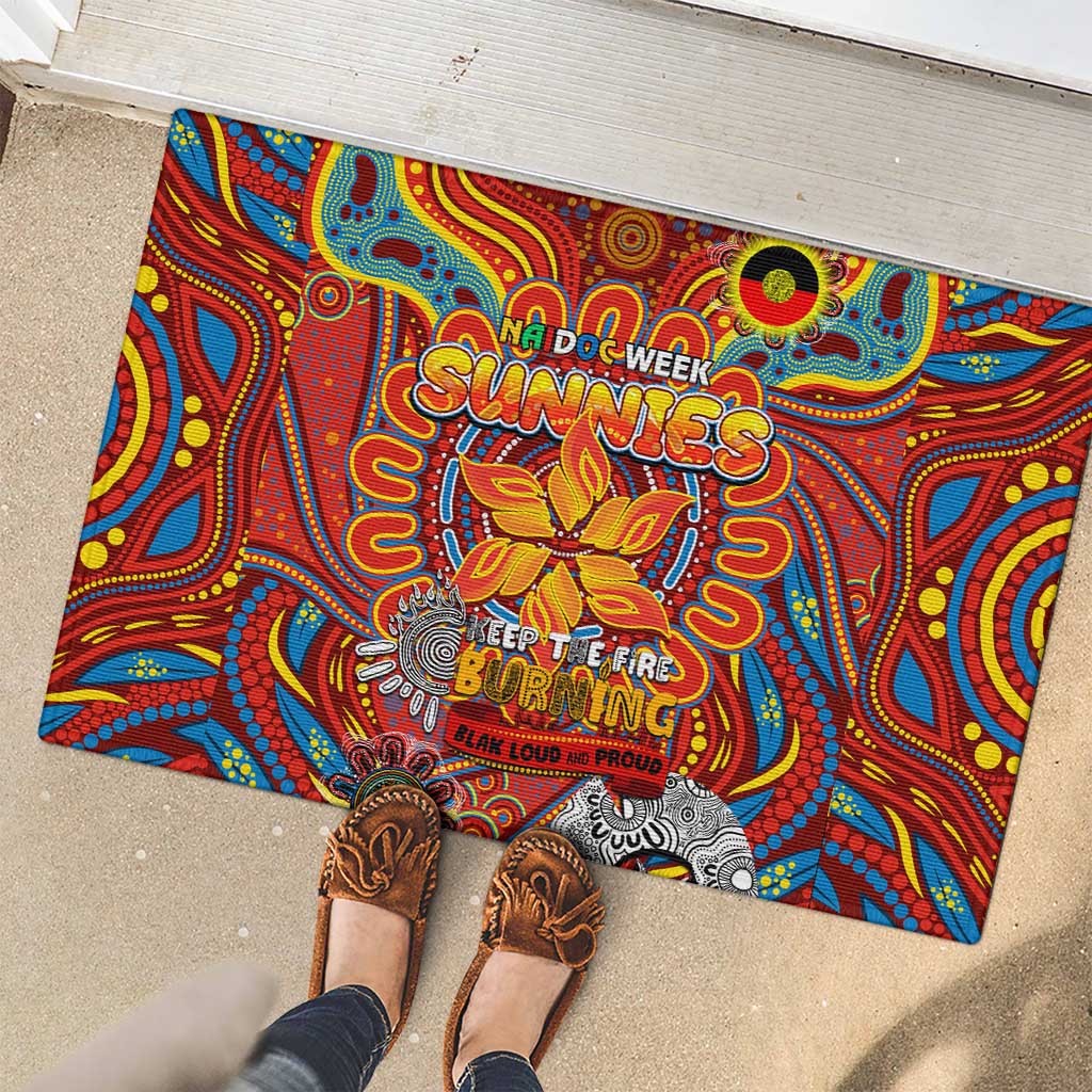 Gold Coast Suns NAIDOC Week 2024 Rubber Doormat Mascot Football
