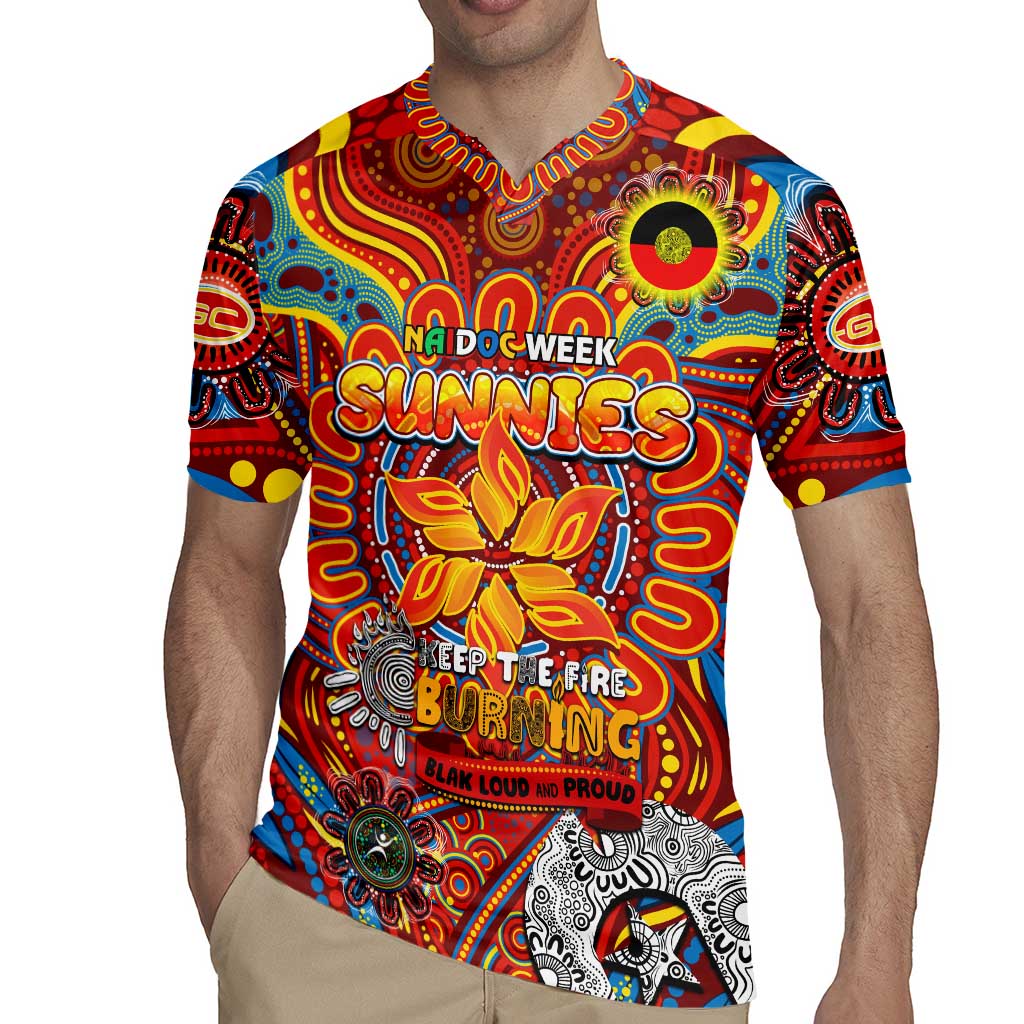 Custom Gold Coast Suns NAIDOC Week 2024 Rugby Jersey Mascot Football