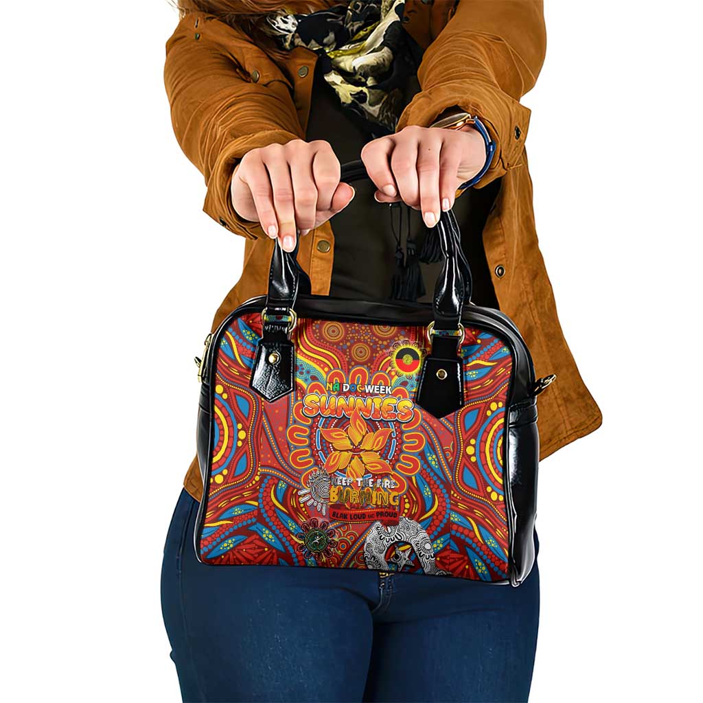 Gold Coast Suns NAIDOC Week 2024 Shoulder Handbag Mascot Football