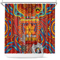Gold Coast Suns NAIDOC Week 2024 Shower Curtain Mascot Football