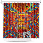Gold Coast Suns NAIDOC Week 2024 Shower Curtain Mascot Football
