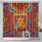 Gold Coast Suns NAIDOC Week 2024 Shower Curtain Mascot Football