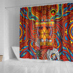 Gold Coast Suns NAIDOC Week 2024 Shower Curtain Mascot Football