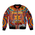 Custom Gold Coast Suns NAIDOC Week 2024 Sleeve Zip Bomber Jacket Mascot Football