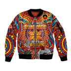 Custom Gold Coast Suns NAIDOC Week 2024 Sleeve Zip Bomber Jacket Mascot Football