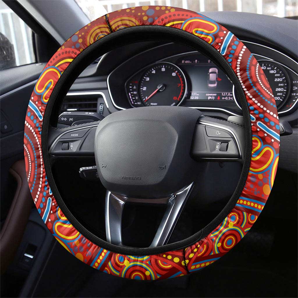 Gold Coast Suns NAIDOC Week 2024 Steering Wheel Cover Mascot Football