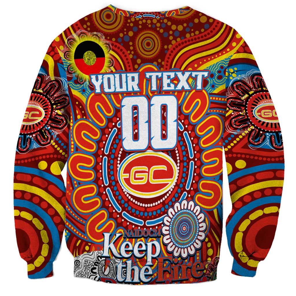 Custom Gold Coast Suns NAIDOC Week 2024 Sweatshirt Mascot Football