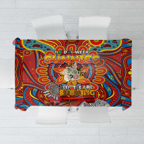 Gold Coast Suns NAIDOC Week 2024 Tablecloth Mascot Football