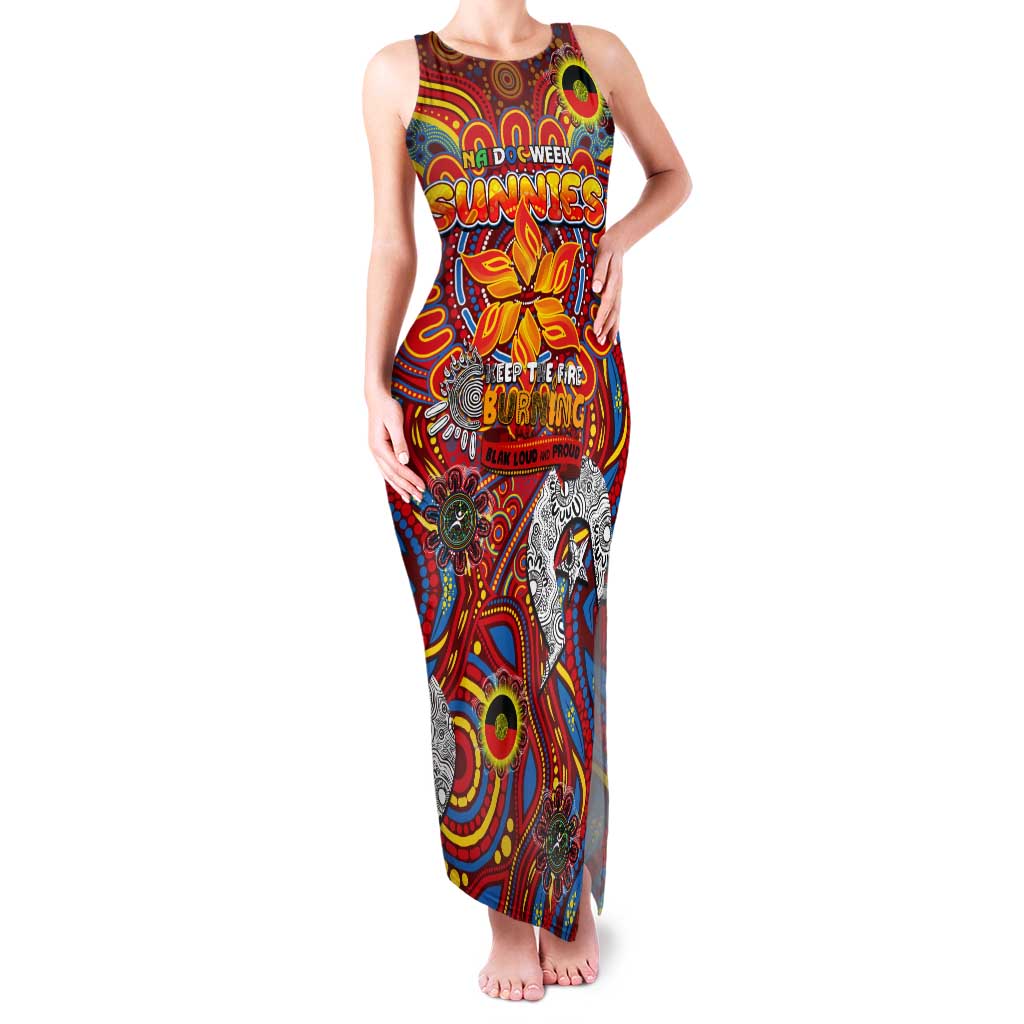 Custom Gold Coast Suns NAIDOC Week 2024 Tank Maxi Dress Mascot Football