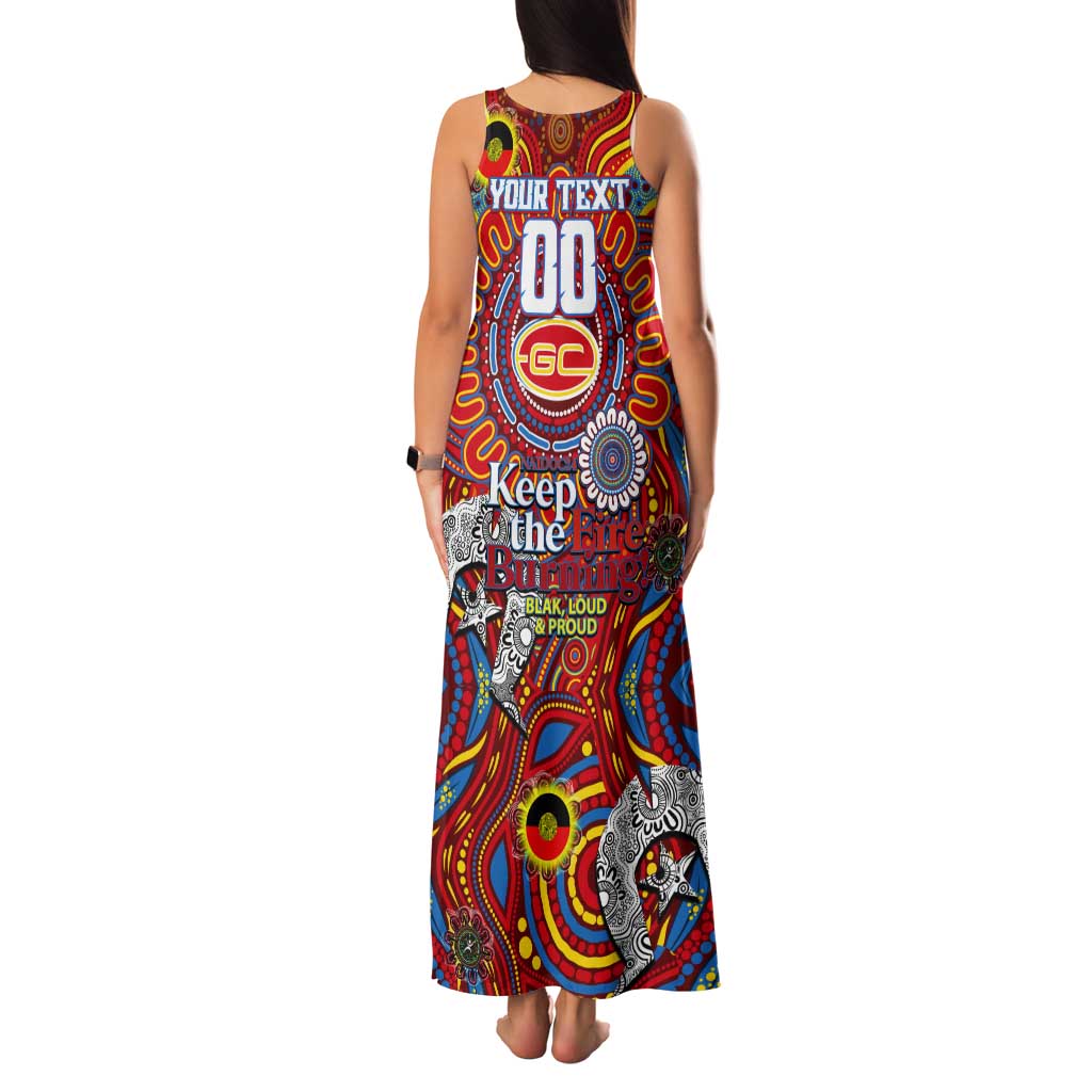 Custom Gold Coast Suns NAIDOC Week 2024 Tank Maxi Dress Mascot Football