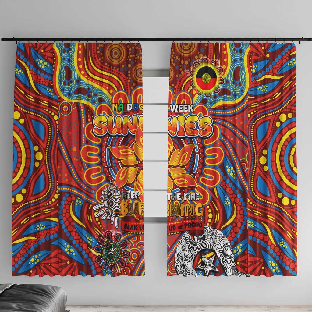 Gold Coast Suns NAIDOC Week 2024 Window Curtain Mascot Football