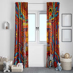 Gold Coast Suns NAIDOC Week 2024 Window Curtain Mascot Football