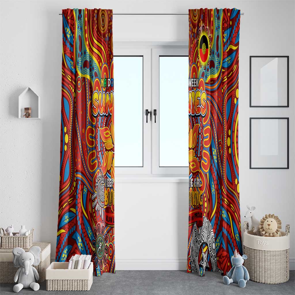 Gold Coast Suns NAIDOC Week 2024 Window Curtain Mascot Football