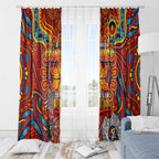 Gold Coast Suns NAIDOC Week 2024 Window Curtain Mascot Football