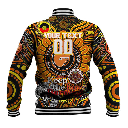 Custom GWS Giants NAIDOC Week 2024 Baseball Jacket Mascot Football