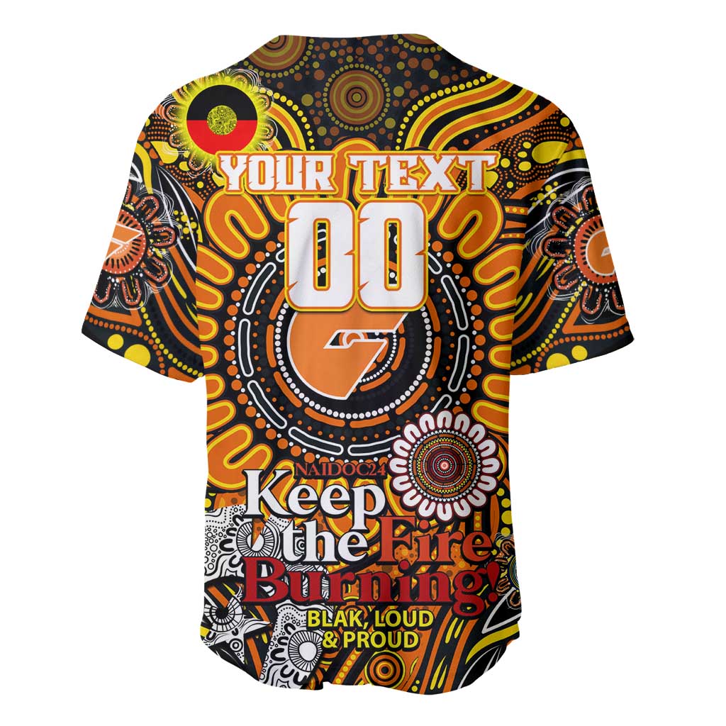 Custom GWS Giants NAIDOC Week 2024 Baseball Jersey Mascot Football