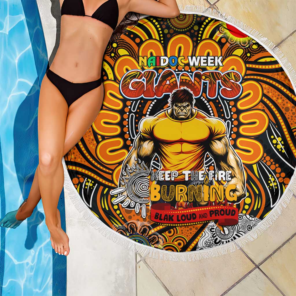 GWS Giants NAIDOC Week 2024 Beach Blanket Mascot Football
