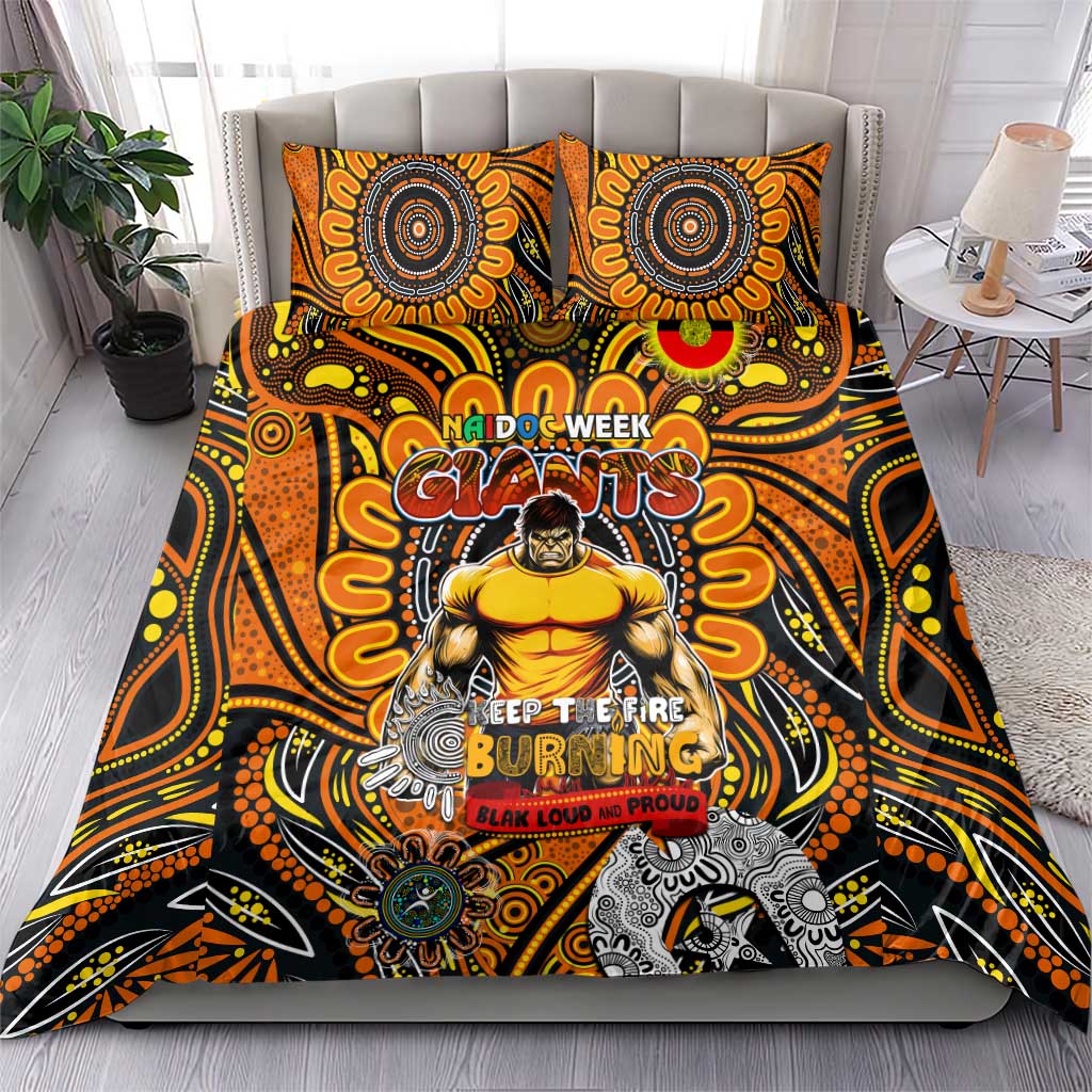 GWS Giants NAIDOC Week 2024 Bedding Set Mascot Football