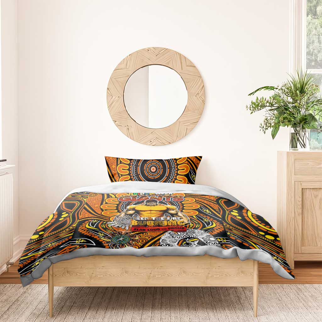 GWS Giants NAIDOC Week 2024 Bedding Set Mascot Football