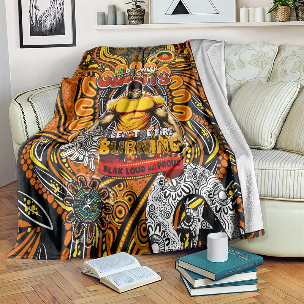 GWS Giants NAIDOC Week 2024 Blanket Mascot Football