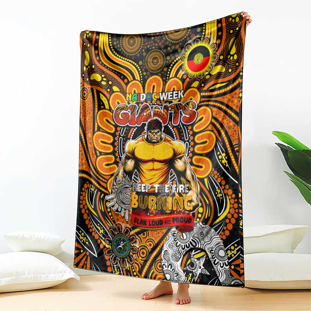GWS Giants NAIDOC Week 2024 Blanket Mascot Football