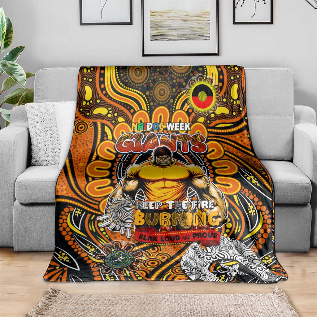 GWS Giants NAIDOC Week 2024 Blanket Mascot Football