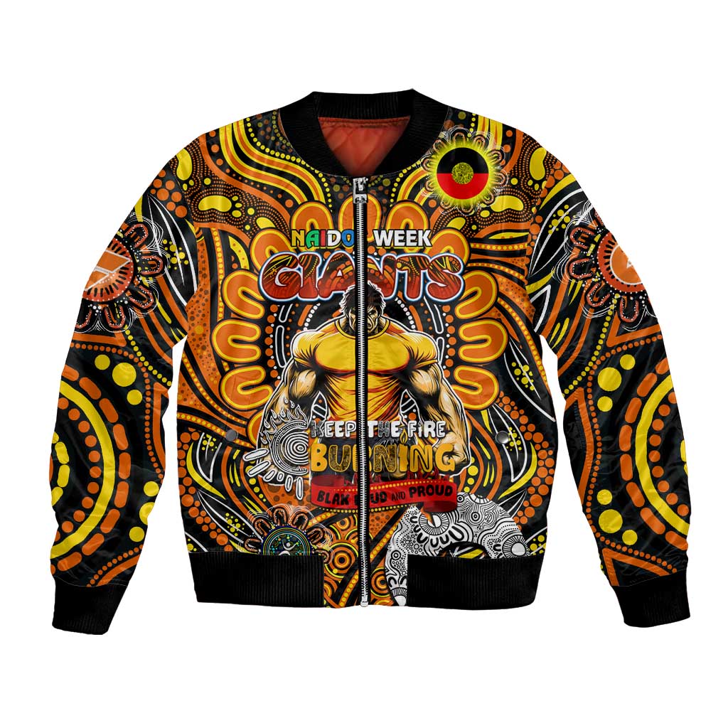 Custom GWS Giants NAIDOC Week 2024 Bomber Jacket Mascot Football