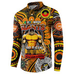 Custom GWS Giants NAIDOC Week 2024 Button Sweatshirt Mascot Football