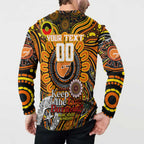 Custom GWS Giants NAIDOC Week 2024 Button Sweatshirt Mascot Football