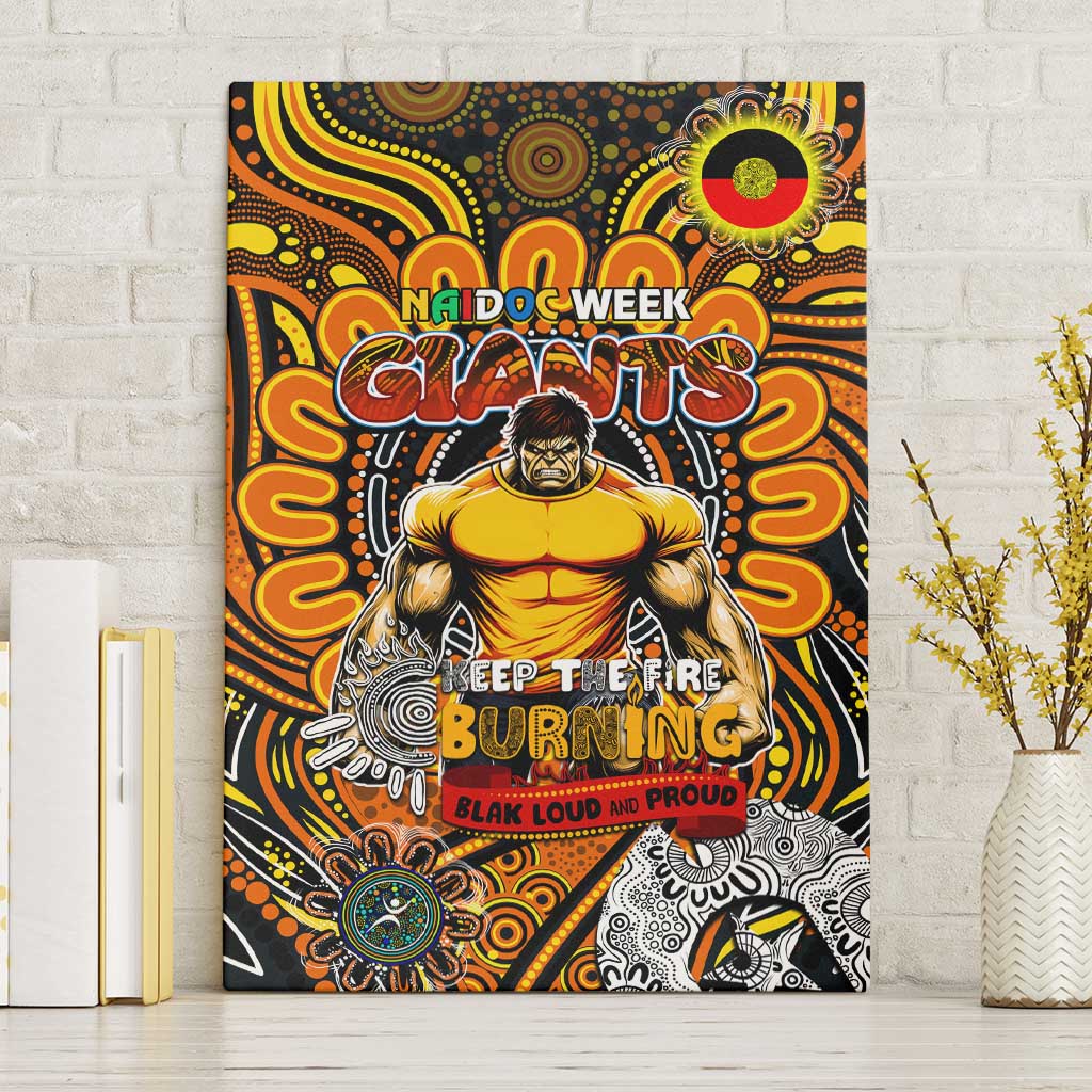 GWS Giants NAIDOC Week 2024 Canvas Wall Art Mascot Football