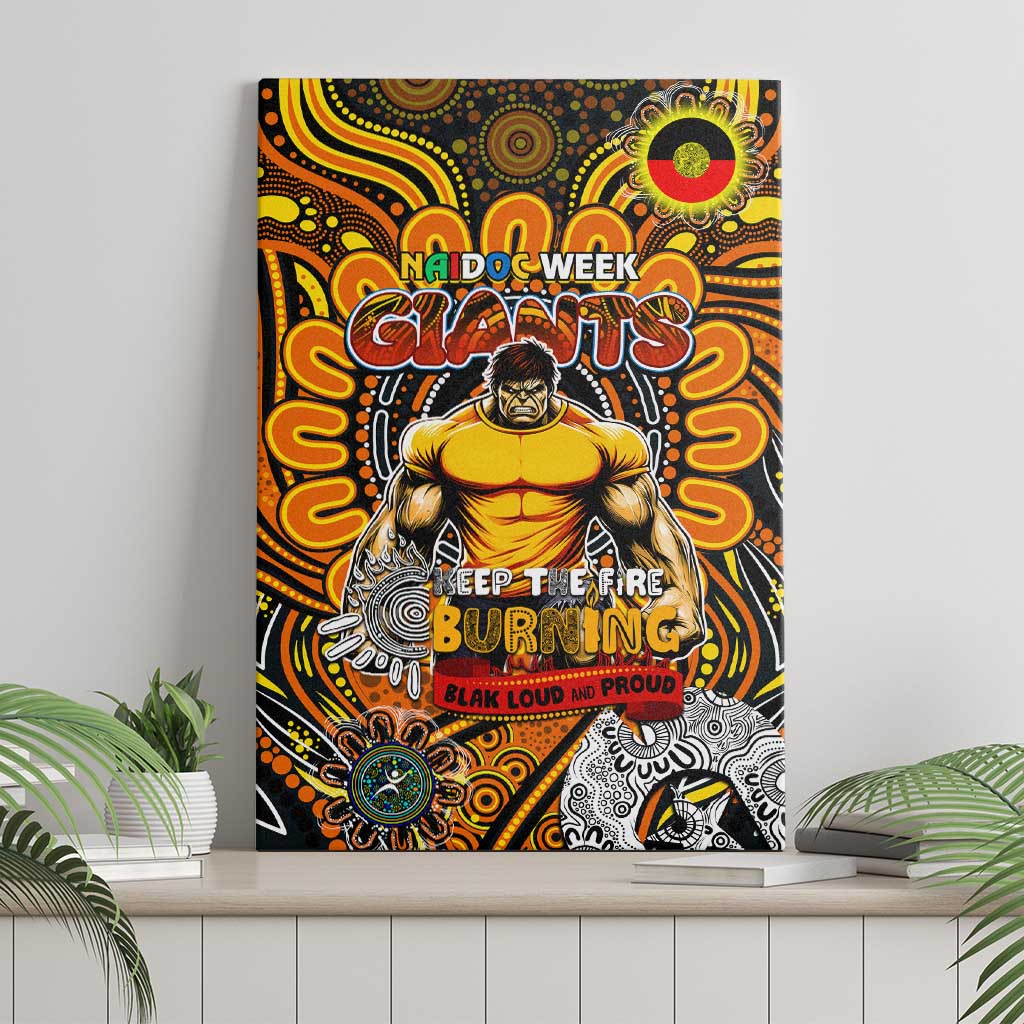 GWS Giants NAIDOC Week 2024 Canvas Wall Art Mascot Football
