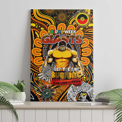 GWS Giants NAIDOC Week 2024 Canvas Wall Art Mascot Football