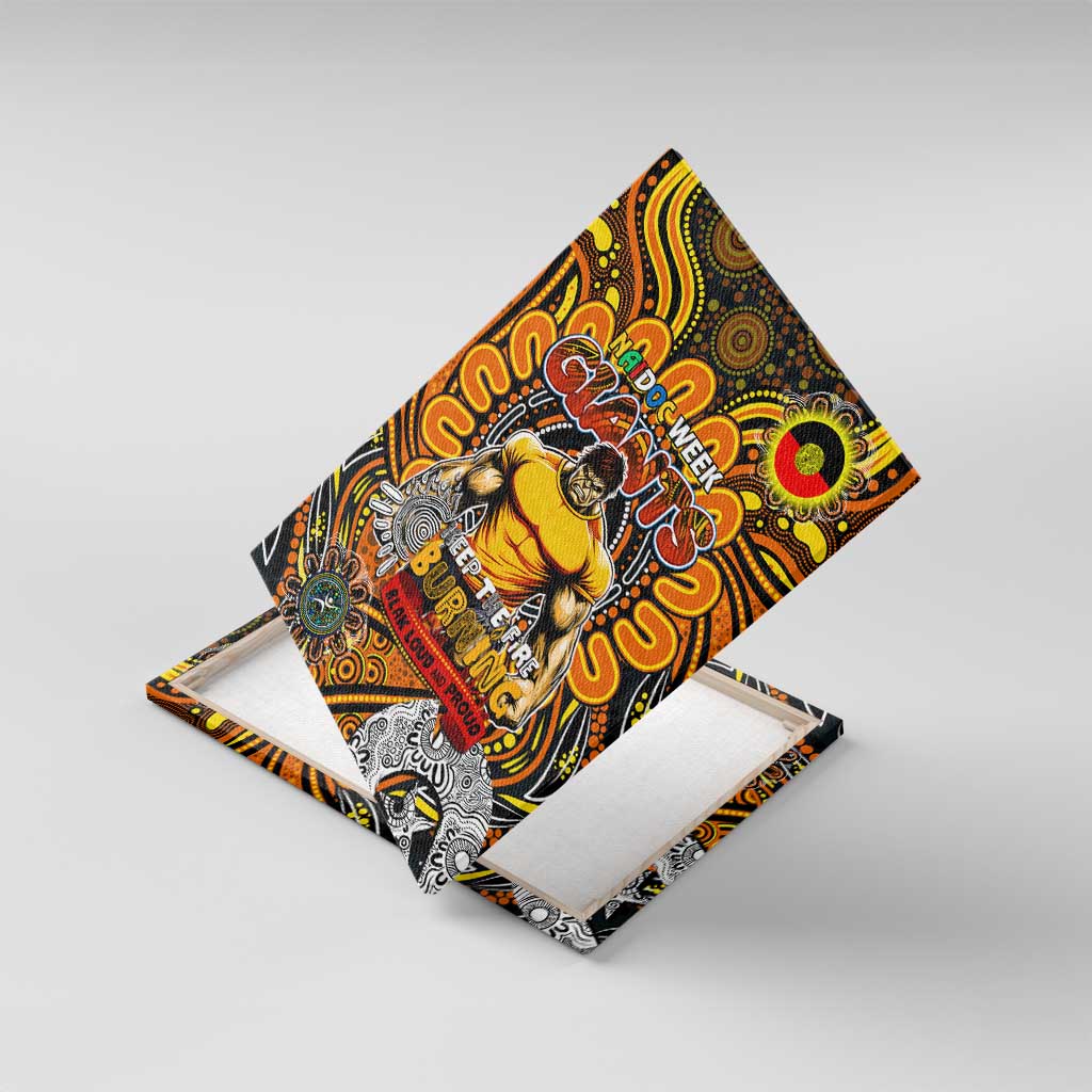 GWS Giants NAIDOC Week 2024 Canvas Wall Art Mascot Football