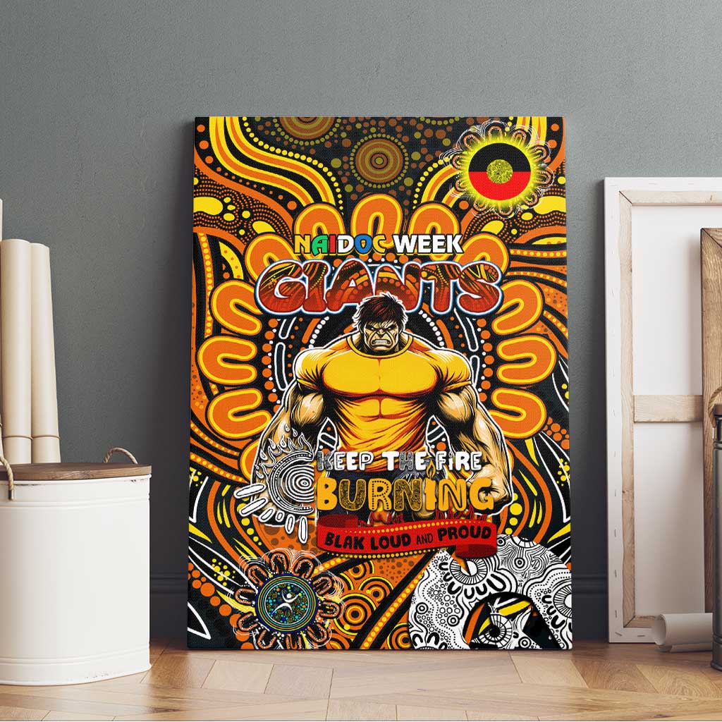 GWS Giants NAIDOC Week 2024 Canvas Wall Art Mascot Football