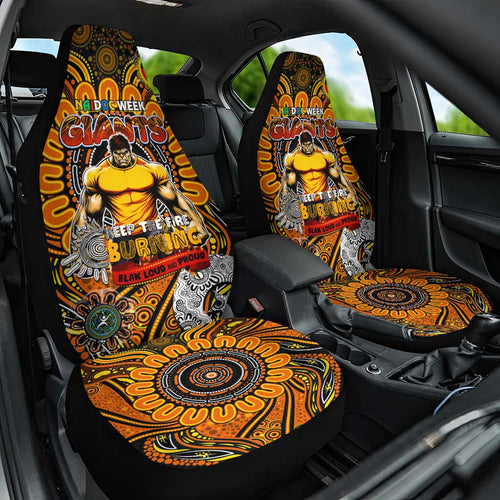 GWS Giants NAIDOC Week 2024 Car Seat Cover Mascot Football