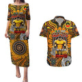 Custom GWS Giants NAIDOC Week 2024 Couples Matching Puletasi and Hawaiian Shirt Mascot Football