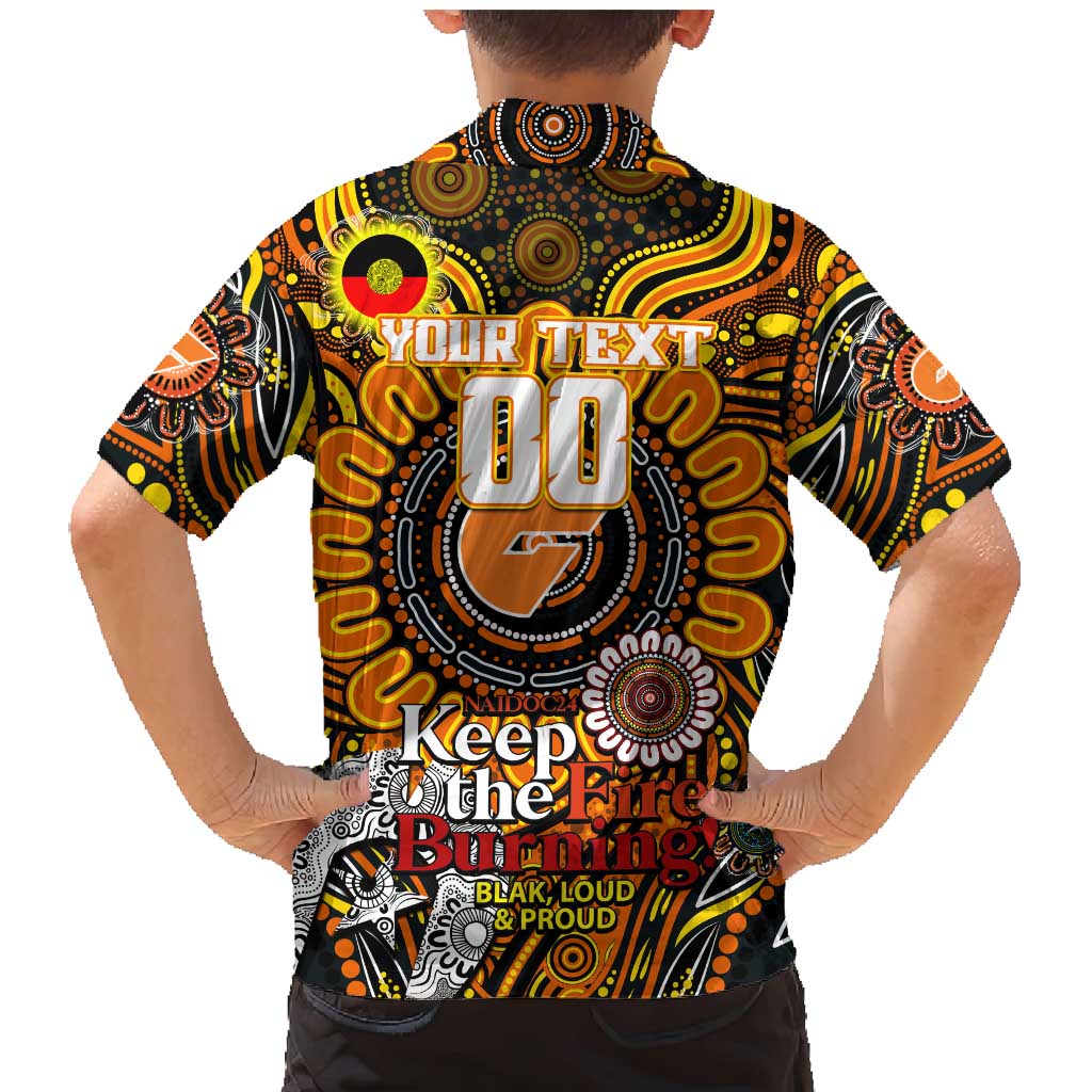 Custom GWS Giants NAIDOC Week 2024 Family Matching Mermaid Dress and Hawaiian Shirt Mascot Football