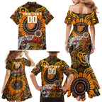 Custom GWS Giants NAIDOC Week 2024 Family Matching Mermaid Dress and Hawaiian Shirt Mascot Football