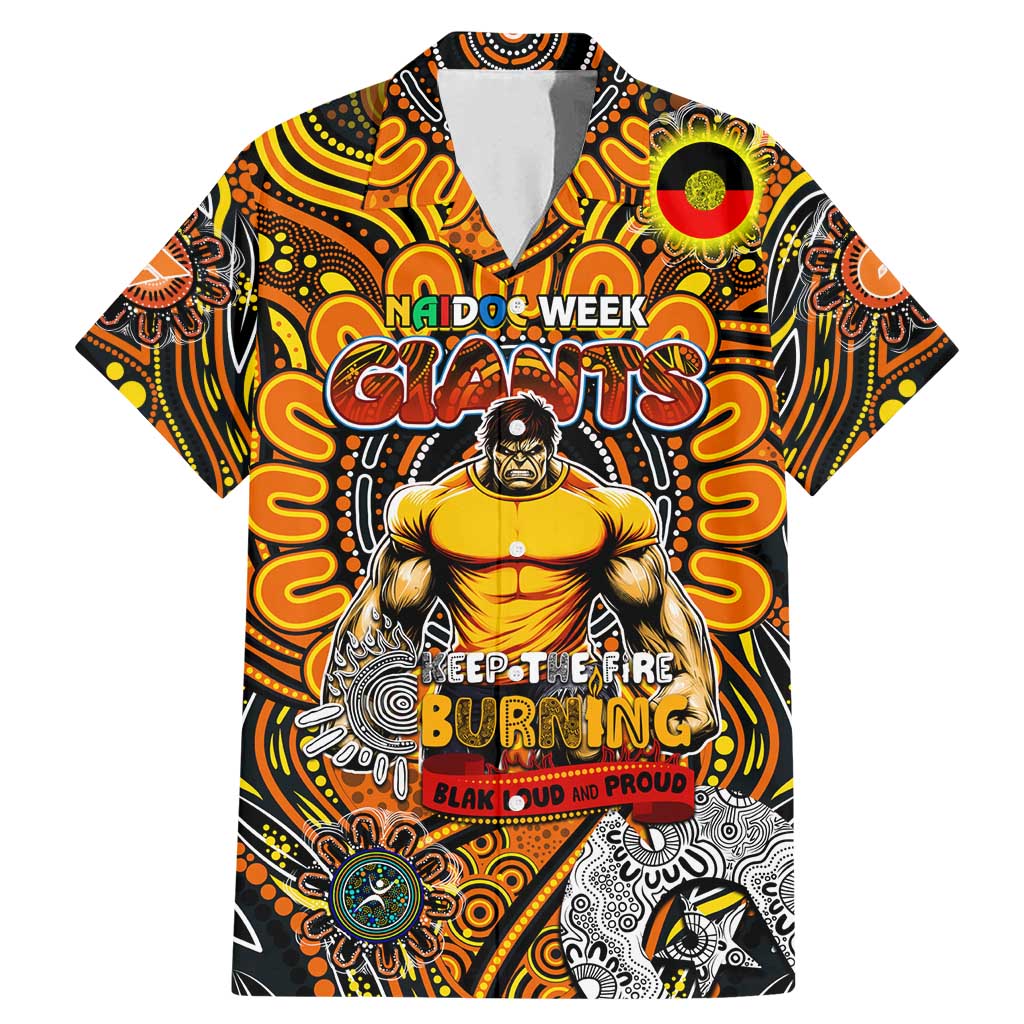 Custom GWS Giants NAIDOC Week 2024 Family Matching Mermaid Dress and Hawaiian Shirt Mascot Football