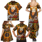 Custom GWS Giants NAIDOC Week 2024 Family Matching Summer Maxi Dress and Hawaiian Shirt Mascot Football