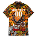 Custom GWS Giants NAIDOC Week 2024 Family Matching Summer Maxi Dress and Hawaiian Shirt Mascot Football