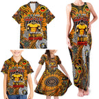 Custom GWS Giants NAIDOC Week 2024 Family Matching Tank Maxi Dress and Hawaiian Shirt Mascot Football