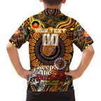 Custom GWS Giants NAIDOC Week 2024 Family Matching Tank Maxi Dress and Hawaiian Shirt Mascot Football