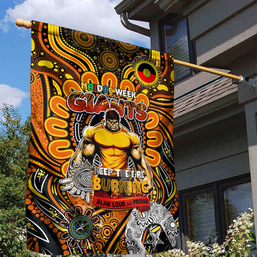 GWS Giants NAIDOC Week 2024 Garden Flag Mascot Football