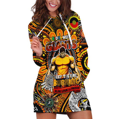Custom GWS Giants NAIDOC Week 2024 Hoodie Dress Mascot Football